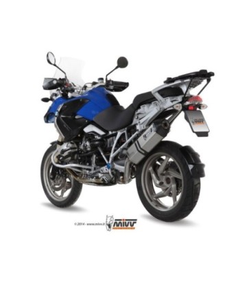Mivv Slip-On Speed edge St. Steel con tapa carbono BMW R 1200 GS / Adventure 2004-07