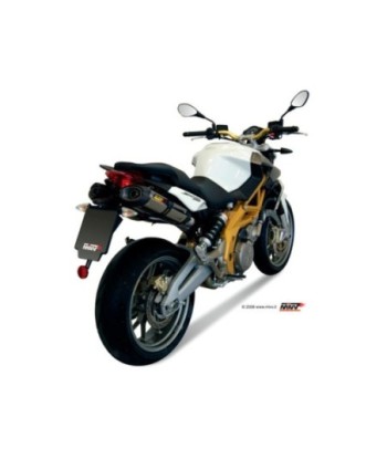 Mivv 2 Slip-On Suono St. Steel con tapa carbono Aprilia Shiver 750 2008-16