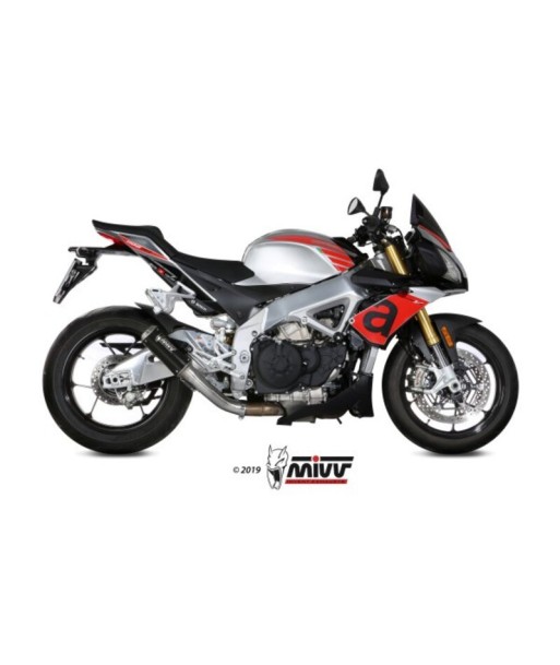 Mivv Slip-On Mk3 black Aprilia Tuono V4 1100 2018-20