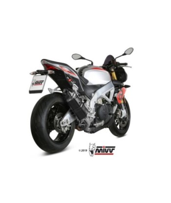 Mivv Slip-On Speed edge black Aprilia Tuono V4 1100 2018-20