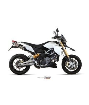 Mivv 2 Slip-On Suono St. Steel con tapa carbono Aprilia Dorsoduro 1200 2012-16