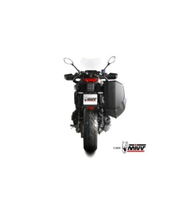 Mivv Escape Completo 3x1 AK-1 Titanio con tapa de carbono Yamaha Tracer 9 / GT / GT+ 2025