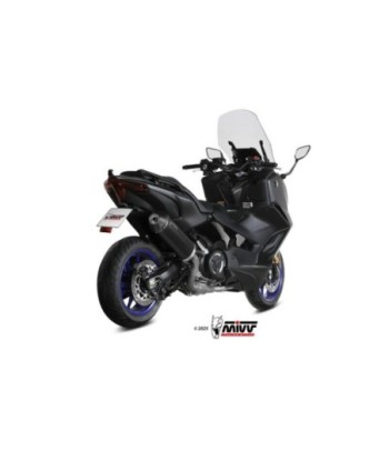 Mivv Escape Completo 2x1 OVAL Black con tapa de carbono Yamaha T-MAX 560 2025