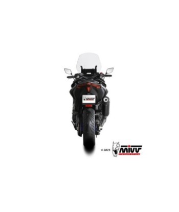 Mivv Escape Completo 2x1 OVAL Black con tapa de carbono Yamaha T-MAX 560 2025