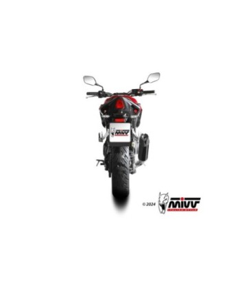 Mivv Slip-On AK-1 Black con tapa de carbono Honda CBR 500 R 2024-26
