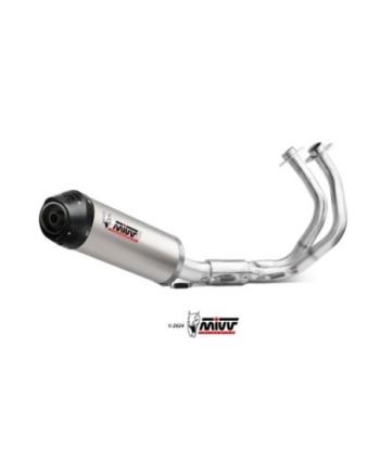 Mivv Escape Completo 2x1 OVAL TITANIUM con Tapa Carbono KAWASAKI NINJA 650 / Z650 2024-26