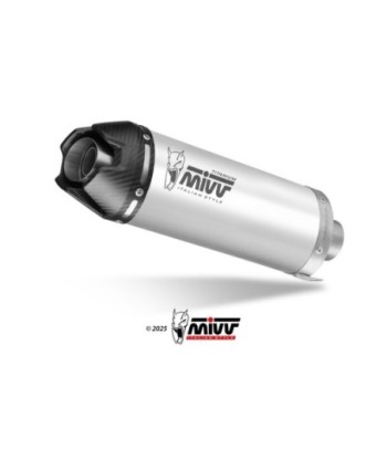 Mivv Escape Completo 3x1 AK-1 TITANIUM con Tapa Carbono YAMAHA Tracer 9 / GT / GT+ 2025-26 (+CAT)
