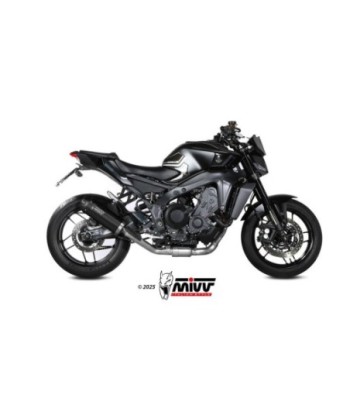 Mivv Escape Completo 3x1 AK-1 BLACK con Tapa Carbono YAMAHA MT-09 / SP / FZ-09 2024-26 / R9 2025-26