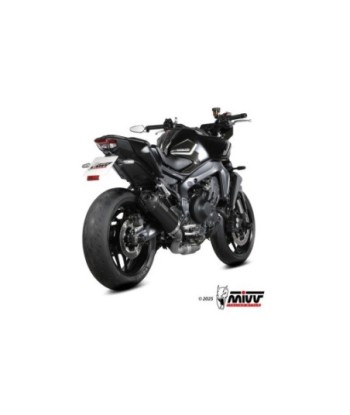 Mivv Escape Completo 3x1 AK-1 BLACK con Tapa Carbono YAMAHA MT-09 / SP / FZ-09 2024-26 / R9 2025-26
