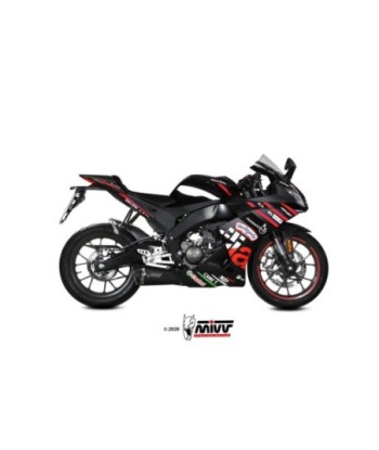 Mivv Escape Completo 1x1 DELTA RACE BLACK APRILIA RS 125 / TUONO 125 2025-26