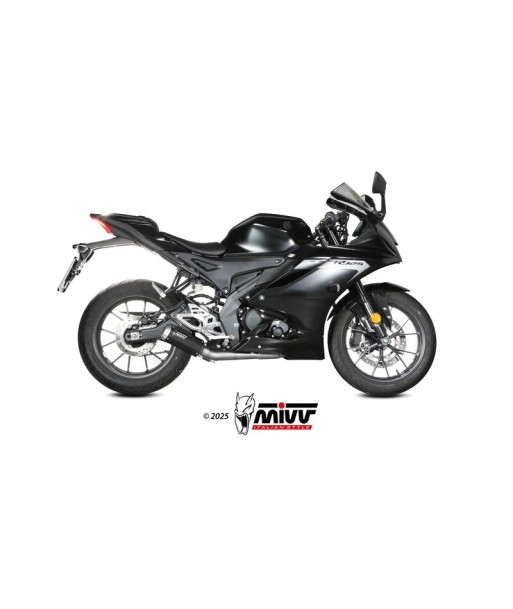 Mivv Full System 1x1 MK3 BLACK YAMAHA MT-125 / YZF R125 2025-