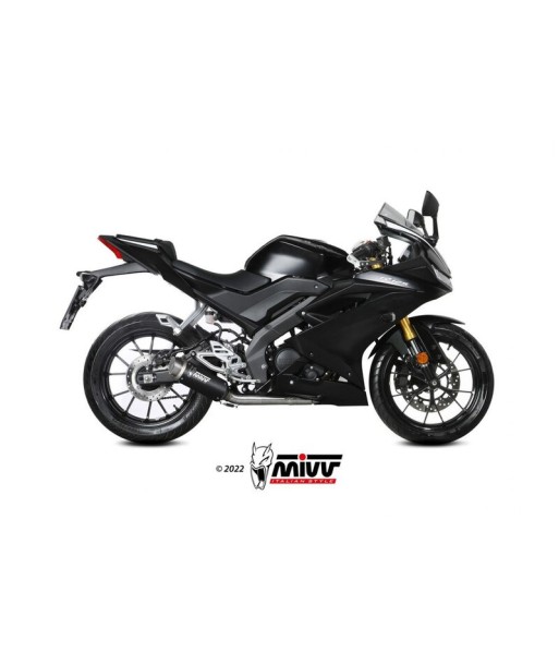 Mivv Full system 1x1 GP Pro BLACK Yamaha MT-125 2020-26 / YZF R125 2019-26 (+CAT)