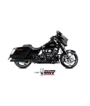 Mivv 2 Slip-On HR-1 Black Harley Davidson Road Glide / King / Street 2017-26