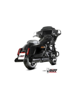 Mivv 2 Slip-On HR-1 Black Harley Davidson Road Glide / King / Street 2017-26