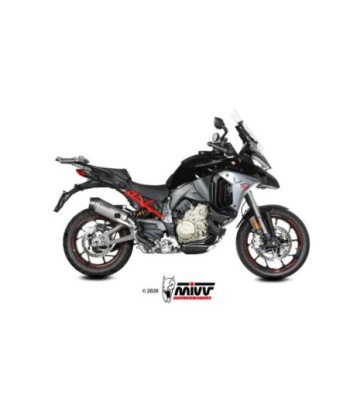 Mivv Slip-On 2x1 OVAL TITANIUM con Tapa de Carbono Ducati Multistrada V4 / V4S 2025-26