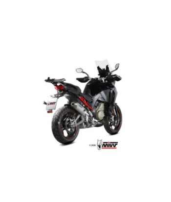 Mivv Slip-On 2x1 OVAL TITANIUM con Tapa de Carbono Ducati Multistrada V4 / V4S 2025-26