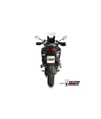 Mivv Slip-On 2x1 OVAL BLACK con Tapa de Carbono Ducati Multistrada V4 / V4S 2025-26