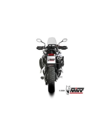 Mivv Slip-On Oval Black con Tapa de Carbono Triumph Tiger 850 Sport 2021-25