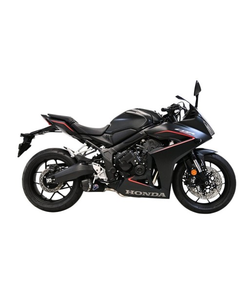 Termignoni Escape Completo Relevance Acero Negro con Tapa en Carbono Honda CB650 2018-26