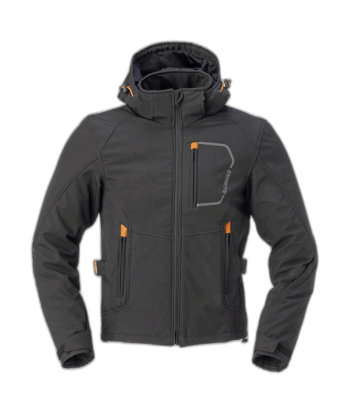 CHAQUETA INVIERNO SOFTSHELL AUSTIN NEGRA IMPERMEABLE