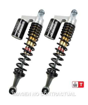 Juego Amortiguadores Traseros YSS Gas Eco Line c/Botella superior Piaggio Medley
