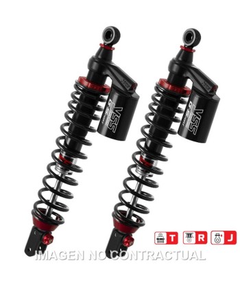 Juego Amortiguadores Traseros YSS Gas Top Line c/Botella superior Yamaha X-Max 400