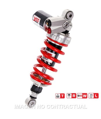 Amortiguador Trasero YSS Gas Top Line c/Botella superior Yamaha YZF R1