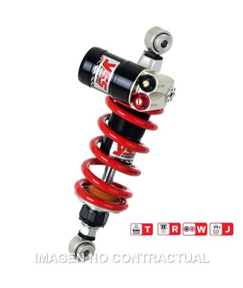 Amortiguador Trasero YSS Gas Top Line c/Botella superior KTM Duke 125