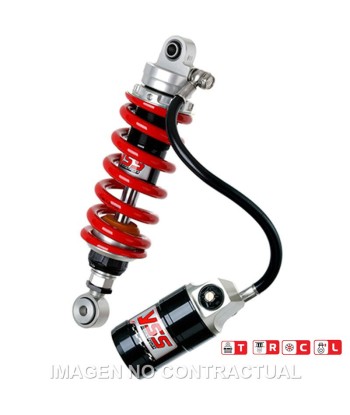 Amortiguador Trasero YSS Gas Top Line c/Botella con latiguillo Honda CBR 125