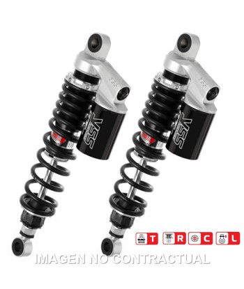Juego Amortiguadores Traseros YSS Gas Top Line c/Botella superior Moto Guzzi V 65