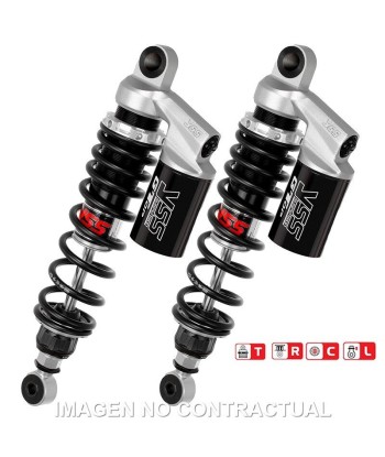 Juego Amortiguadores Traseros YSS Gas Top Line c/Botella superior Kawasaki Z 450 LTD