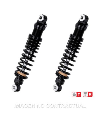 Juego Amortiguadores Traseros YSS Black Edition Gas Top Line Harley Davidson XL 883