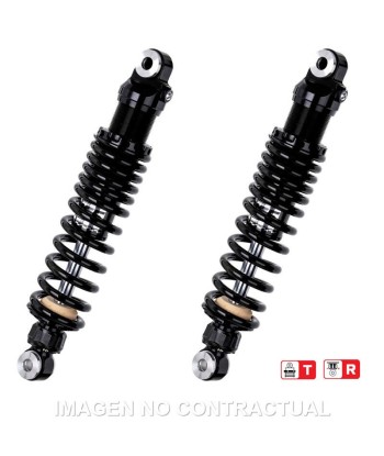 Juego Amortiguadores Traseros YSS Black Edition Gas Top Line Harley Davidson FLHR