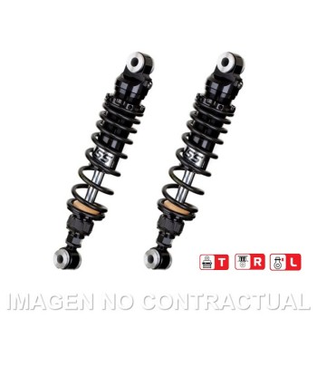 Juego Amortiguadores Traseros YSS Black Edition Gas Top Line Harley Davidson Street Glide