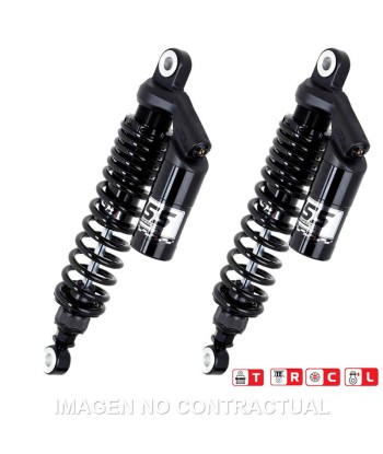 Juego Amortiguadores Traseros YSS Black Edition Gas Top Line c/Botella superior Kawasaki ZRX 1100