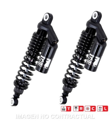 Juego Amortiguadores Traseros YSS Black Edition Gas Top Line c/Botella superior Triumph Scrambler