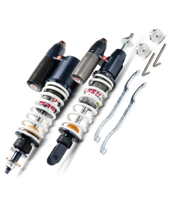 AMORTIGUADORES MALOSSI DEL/TRAS RS 24/10 PIAGGIO  distancia entre ejes anterior 181 / posterior 333 mm