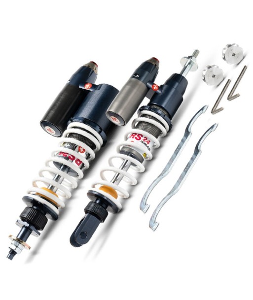 AMORTIGUADORES MALOSSI DEL/TRAS RS 24/10 PIAGGIO  distancia entre ejes anterior 181 / posterior 333 mm