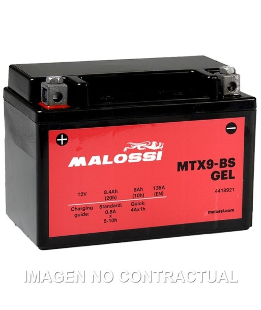 BATERÍA MALOSSI MTX9-BS GEL Precargada