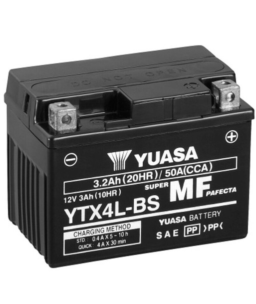 Batería Yuasa YTX4L-BS Sin Mantenimiento