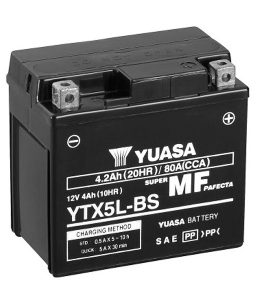 Batería Yuasa YTX5L-BS Sin Mantenimiento