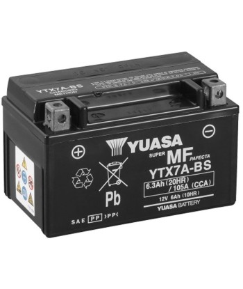 Batería Yuasa YTX7A-BS Sin Mantenimiento