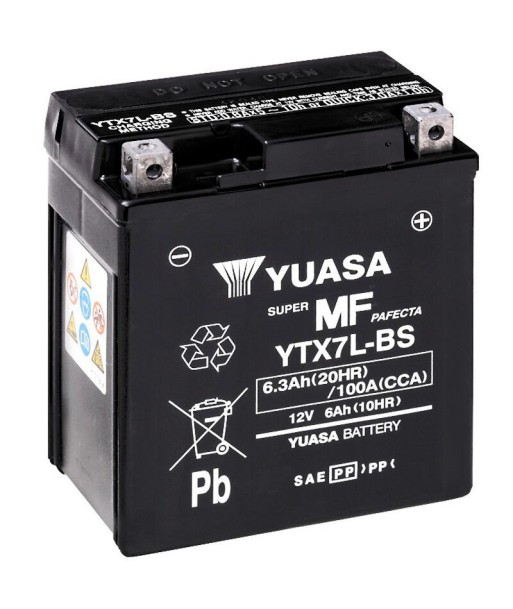Batería Yuasa YTX7L-BS Sin Mantenimiento