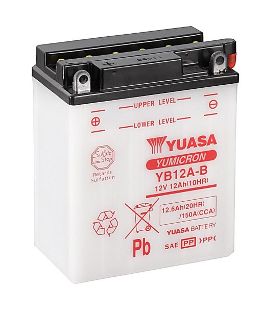 Batería Yuasa YB12A-B Combipack Convencional