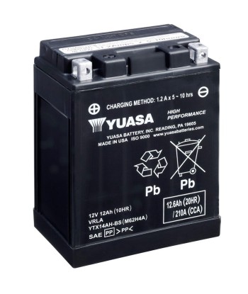 Batería Yuasa YTX14AH-BS Alto Rendimiento