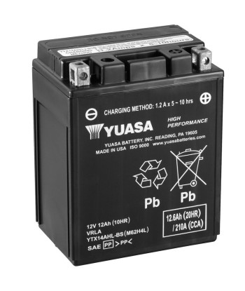 Batería Yuasa YTX14AHL-BS Alto Rendimiento