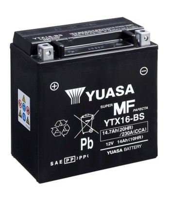 Batería Yuasa YTX16-BS Sin Mantenimiento