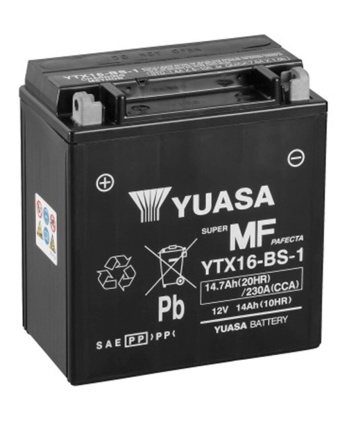 Batería Yuasa YTX16-BS-1 Sin Mantenimiento