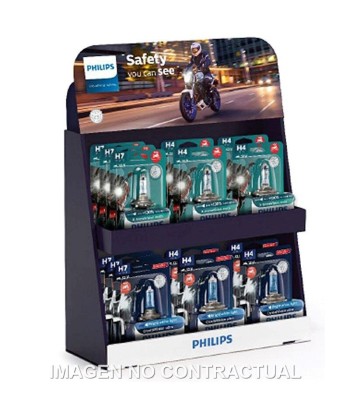 Expositor Philips X-Treme Vision + Crystal Vision
