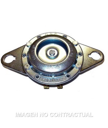 Claxon zincado blanco 12V - Ø 75 mm